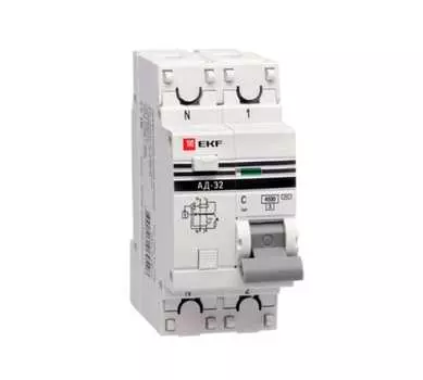 Выключатель автоматический EKF DA32-40-300-pro PROxima 1P+N 40А C 4.5кА (DA32-40-300-pro)
