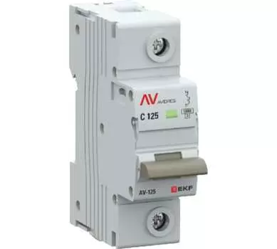 Выключатель автоматический EKF mcb125-1-125C-av AVERES однополюсный (1P/1П) 125А C 10кА (mcb125-1-125C-av)