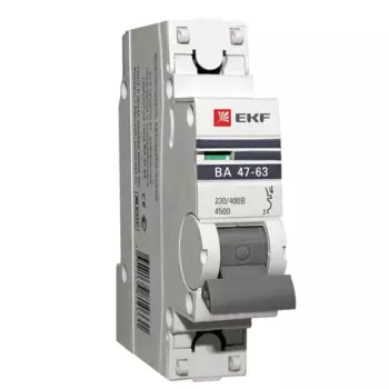 Выключатель автоматический EKF однополюсный (1P/1П) 13А C 4.5кА (mcb4763-1-13C-pro)