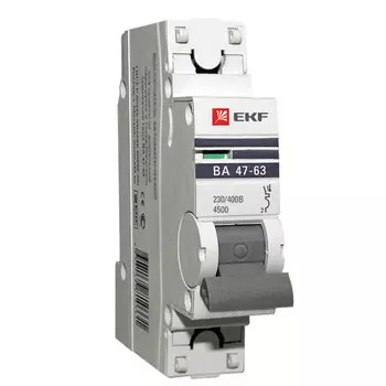 Выключатель автоматический EKF PROxima однополюсный (1P/1П) 4A 4.5кА (mcb4763-1-04B-pro)