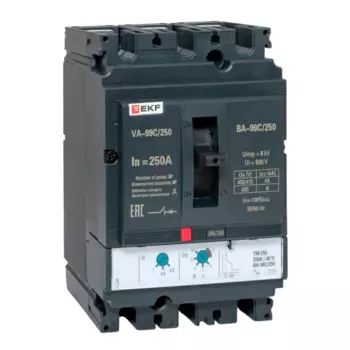 Выключатель автоматический EKF ВА-99C PROxima трехполюсный (3P/3П) 250А 45кА (mccb99C-250-250)