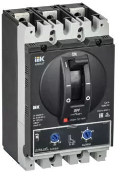Выключатель автоматический IEK AR-MCCB-3А-035-0080А-ATUC Armat трехполюсный (3P/3П) 80А A 35kA (AR-MCCB-3А-035-0080А-ATUC)