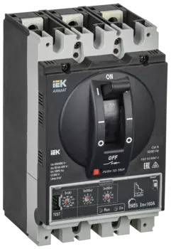 Выключатель автоматический IEK AR-MCCB-3D-050-0160А-ELSC Armat трехполюсный (3P/3П) 160А D 50кА (AR-MCCB-3D-050-0160А-ELSC)