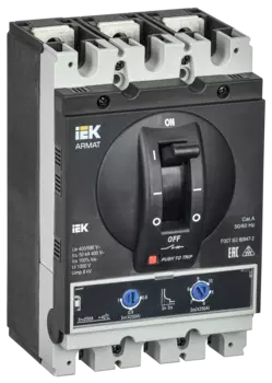 Выключатель автоматический IEK AR-MCCB-3G-050-0250А-ATUC Armat трехполюсный (3P/3П) 250А G 50кА (AR-MCCB-3G-050-0250А-ATUC)