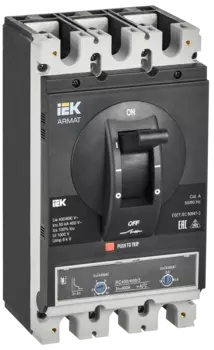 Выключатель автоматический IEK AR-MCCB-3H-050-0400А-ATUC Armat трехполюсный (3P/3П) 400А H 50кА (AR-MCCB-3H-050-0400А-ATUC)