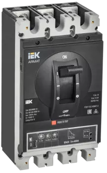 Выключатель автоматический IEK AR-MCCB-3H-050-0400А-ELSC Armat трехполюсный (3P/3П) 400А H 50кА (AR-MCCB-3H-050-0400А-ELSC)