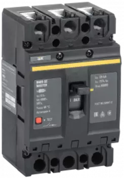 Выключатель автоматический IEK ВА88-32 трехполюсный (3P/3П) 125A C 25кА (SVA10-3-0125-02)