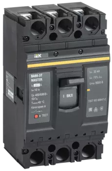 Выключатель автоматический IEK ВА88-37 трехполюсный (3P/3П) 250А 10In 35 кА (SVA40-3-0250-02)
