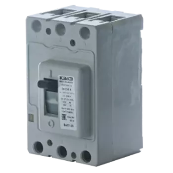 Выключатель автоматический КЭАЗ РЭ1250А трехполюсный (3P/3П) 125А 6кА (108576)
