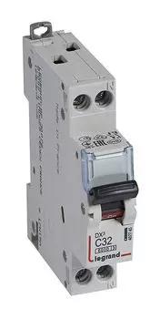 Выключатель автоматический Legrand DX3 1P+N 32А C 10кА (407745)