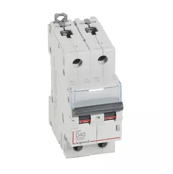 Выключатель автоматический Legrand DX3 двухполюсный (2P/2П) 40A D 10кА (Legrand 408035)