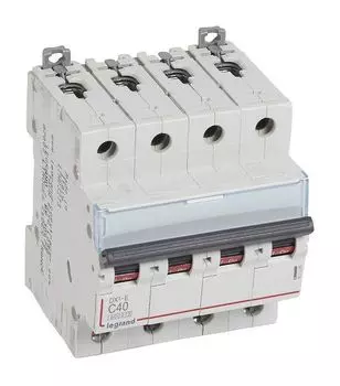 Выключатель автоматический Legrand DX3-E четырехполюсный (4P/4П) 40А C 6кА (407309)