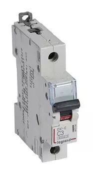Выключатель автоматический Legrand DX3-E однополюсный (1P/1П) 3А C 6кА (407258)