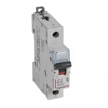 Выключатель автоматический Legrand DX3-E однополюсный (1P/1П) 16А B 6kA/10kA (407207)