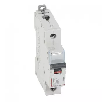 Выключатель автоматический Legrand DX3 однополюсный (1P/1П) 10А D 6kA/10kA (407969)