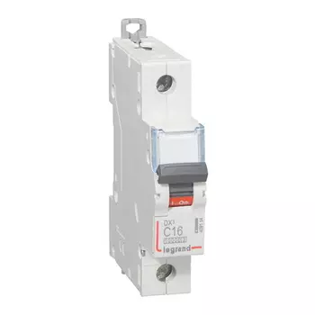 Выключатель автоматический Legrand DX3 однополюсный (1P/1П) 16А C 10кА/16кА (409114)