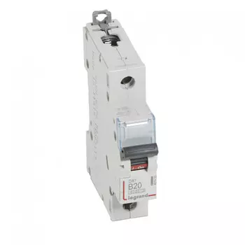 Выключатель автоматический Legrand DX3 однополюсный (1P/1П) 20А B 6kA/10kA (407433)