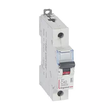 Выключатель автоматический Legrand DX3 однополюсный (1P/1П) 40А C 6kA/10kA (407674)