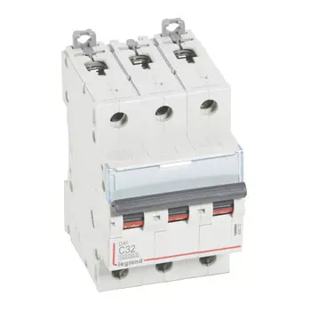 Выключатель автоматический Legrand DX3 трехполюсный (3P/3П) 32А C 10кА/16кА (409257)