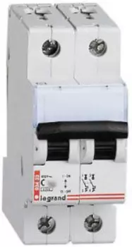 Выключатель автоматический Legrand TX3 двухполюсный (2P/2П) 32A C 6 (Legrand 404045)