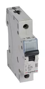 Выключатель автоматический Legrand TX3 однополюсный (1P/1П) 25А B 10кА (403862)
