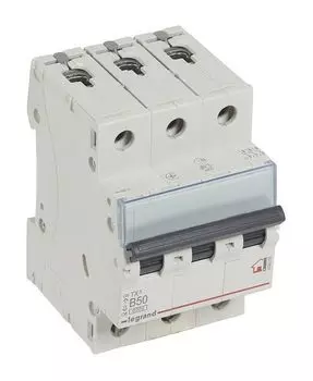 Выключатель автоматический Legrand TX3 трехполюсный (3P/3П) 50А B 6кА (404005)