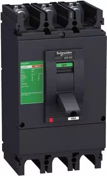 Выключатель автоматический Schneider Electric EZC400 трехполюсный (3P/3П) 400A 36кА (EZC400N3400N)