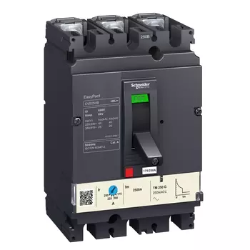 Выключатель автоматический Schneider Electric TM250D EasyPact CVS трехполюсный (3P/3П) 250A 36кА (LV525333)