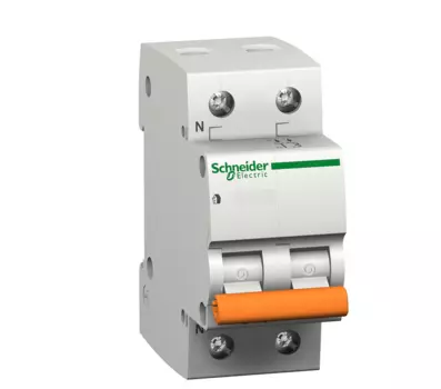 Выключатель автоматический Schneider Electric ВА63 Домовой 1P+N 40A C 4.5кА (11217)