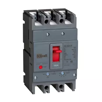 Выключатель автоматический Systeme Electric BA-332А DEKraft трехполюсный (3P/3П) 125А 35kA (28107DEK)