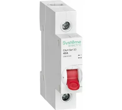 Выключатель автоматический Systeme Electric ВН City9 Set однополюсный (1P/1П) 40А (C9S16140)