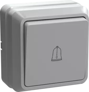 Выключатель без фиксации (кнопка) IEK ОКТАВА ВСк20-1-0-ОБ, 1кл., открытый монтаж, в сборе, белый (EVO13-K01-10-DC)