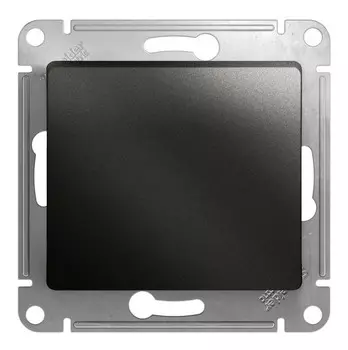 Выключатель без фиксации (кнопка) Schneider Electric AtlasDesign, 1кл., скрытый монтаж, механизм с накладкой без рамки, антрацит (GSL000715)