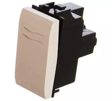 Выключатель DKC BRAVA, 1кл., в кабель-канал, механизм с накладкой без рамки, белый (76001B)