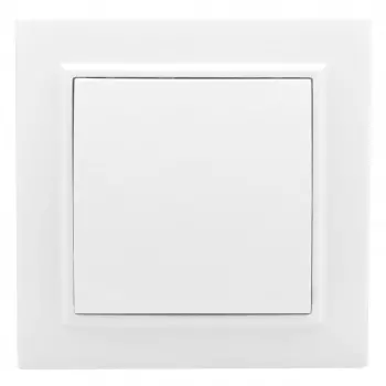 Выключатель EKF Basic Минск, 1кл., скрытый монтаж, в сборе, белый (ERV10-021-10)