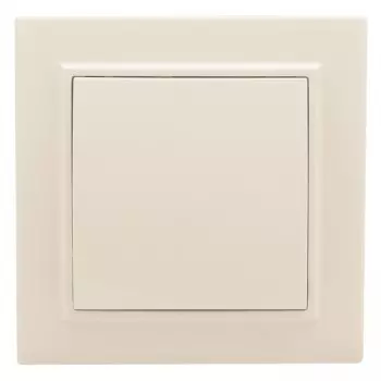 Выключатель EKF Basic Минск, 1кл., скрытый монтаж, в сборе, бежевый (ERV10-021-20)