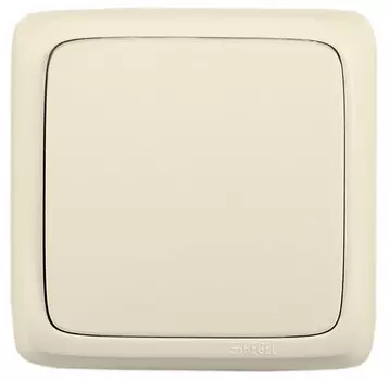 Выключатель Hegel Alfa, 1кл., открытый монтаж, в сборе, слоновая кость (ВА10-163-01)