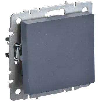 Выключатель IEK Brite ВС10-1-0-БрМ, 1кл., скрытый монтаж, механизм с накладкой без рамки, маренго (BR-V10-0-10-K35)