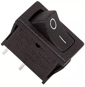 Выключатель клавишный Rexant RWB-201; SC-768, 6А, черный (36-2110)