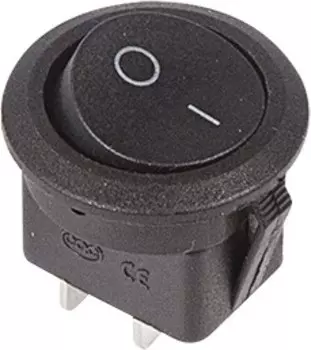 Выключатель клавишный Rexant RWB-212; SC-214; MRS-102-8, 6А, черный (36-2550)