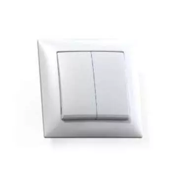 Выключатель КУНЦЕВО-ЭЛЕКТРО Селена , 2кл., скрытый монтаж, в сборе, белый (8103)
