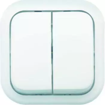 Выключатель КУНЦЕВО-ЭЛЕКТРО Валентина , 2кл., открытый монтаж, в сборе, белый (7634)