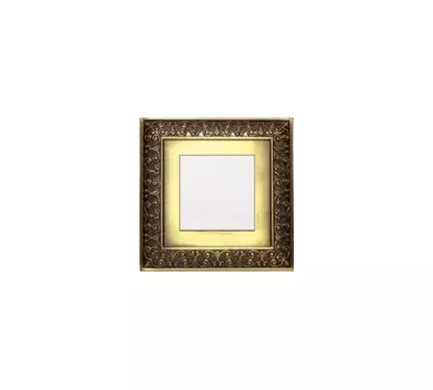 Выключатель LANMASTER LAN-EC45x45-S12-BRZ, 1кл., скрытый монтаж, механизм с накладкой без рамки, бронза (LAN-EC45x45-S12-BRZ)