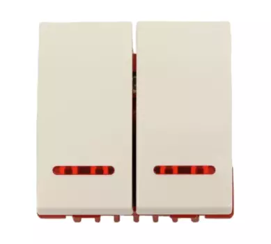 Выключатель LANMASTER LAN-EC45x45-SL22-WH, 2кл., скрытый монтаж, механизм с накладкой без рамки, белый (LAN-EC45x45-SL22-WH)