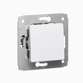 Выключатель Legrand Cariva, 1кл., скрытый монтаж, механизм с накладкой без рамки, белый (773656)