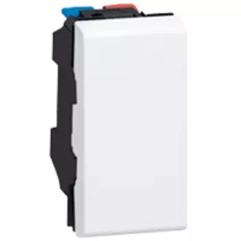 Выключатель Legrand Mosaic, 1кл., скрытый монтаж, модуль, белый (077000)