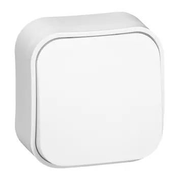 Выключатель Legrand Quteo, 1кл., открытый монтаж, в сборе, белый (782200)