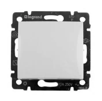 Выключатель Legrand Valena, 1кл., скрытый монтаж, механизм с накладкой без рамки, белый (774402)