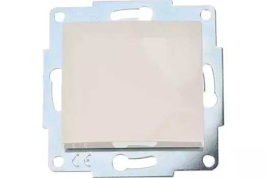 Выключатель LEZARD KARINA 707-0388-100, 1кл., скрытый монтаж, в сборе, бежевый (707-0388-100)