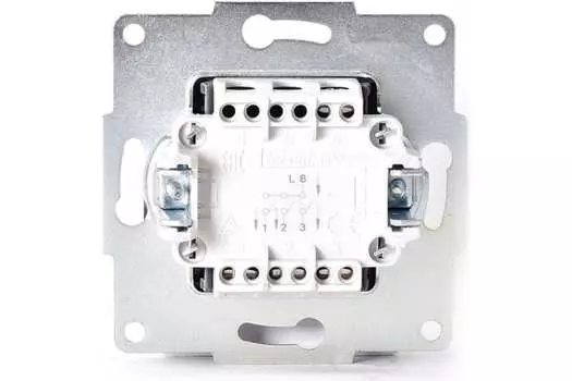 Выключатель LEZARD KARINA 707-4388-109, 3кл., скрытый монтаж, в сборе, серебро (707-4388-109)